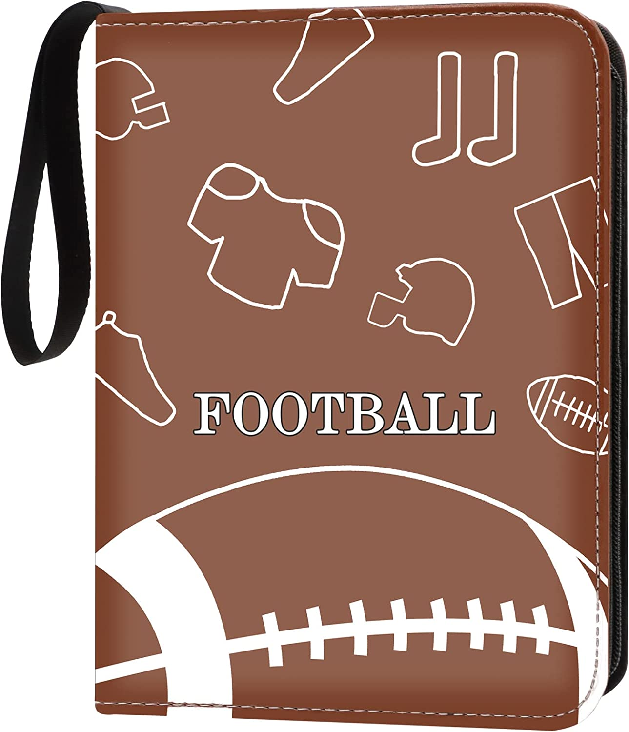 Sport Card Binder 4 Pocket Hold 400 Cards 4-Pocket Football Card Binder